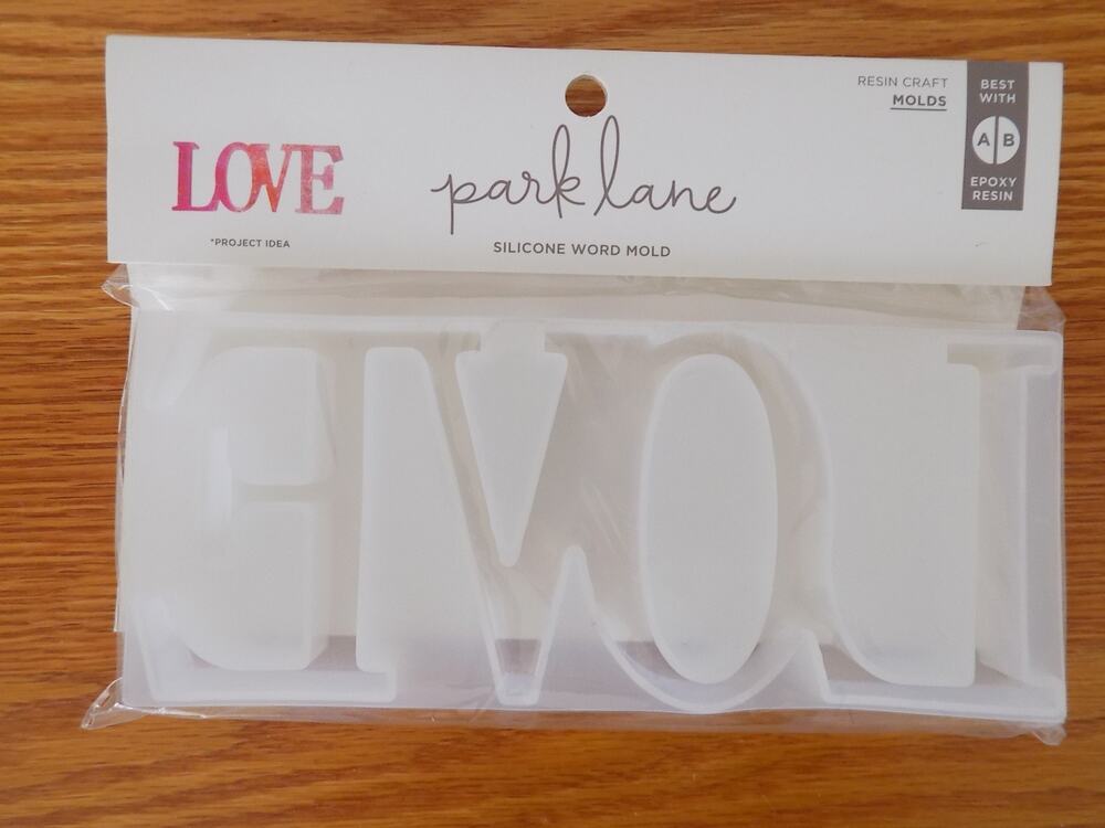 Park Lane LOVE silicone word mold resin craft epoxy resin mold NEW
